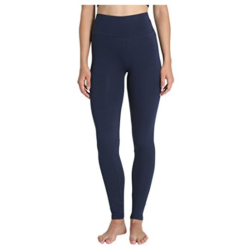 Berydale Leggings de talle alto de mujer, Azul Marino, 3XL