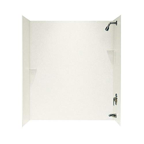 Swanstone SS00723.018 Solid Surface Glue-Up 3 Panel Bathtub Wall Kit, 30-in L X