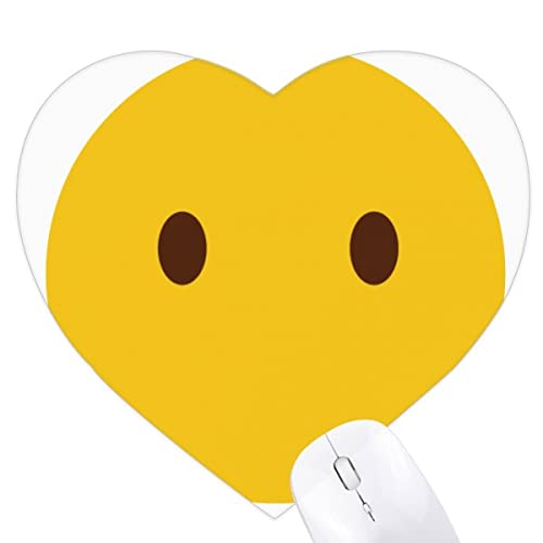 Tapis de souris chat jaune motif cœur pour un espace informatique joyeux