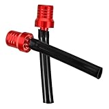 YOSADIER 2個 オフロード用バイク用燃料タンクキャップ通気ホース 入り 耐摩耗ラバー アルミ合製 燃料圧力 防漏機能付き 汎用型オートバイ部