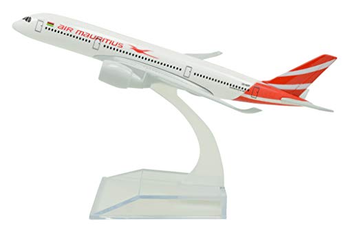 TANG DYNASTY(TM) 1:400 16cm Airbus A350 Air Mauritius Metal Airplane Model Plane Toy Plane Model