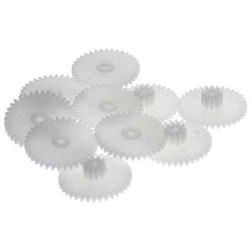 Jutagoss 10pcs Plastic Gears 36 Teeth Model 36102B Reduction Gear Plastic Worm Gears for RC Car Robot Motor