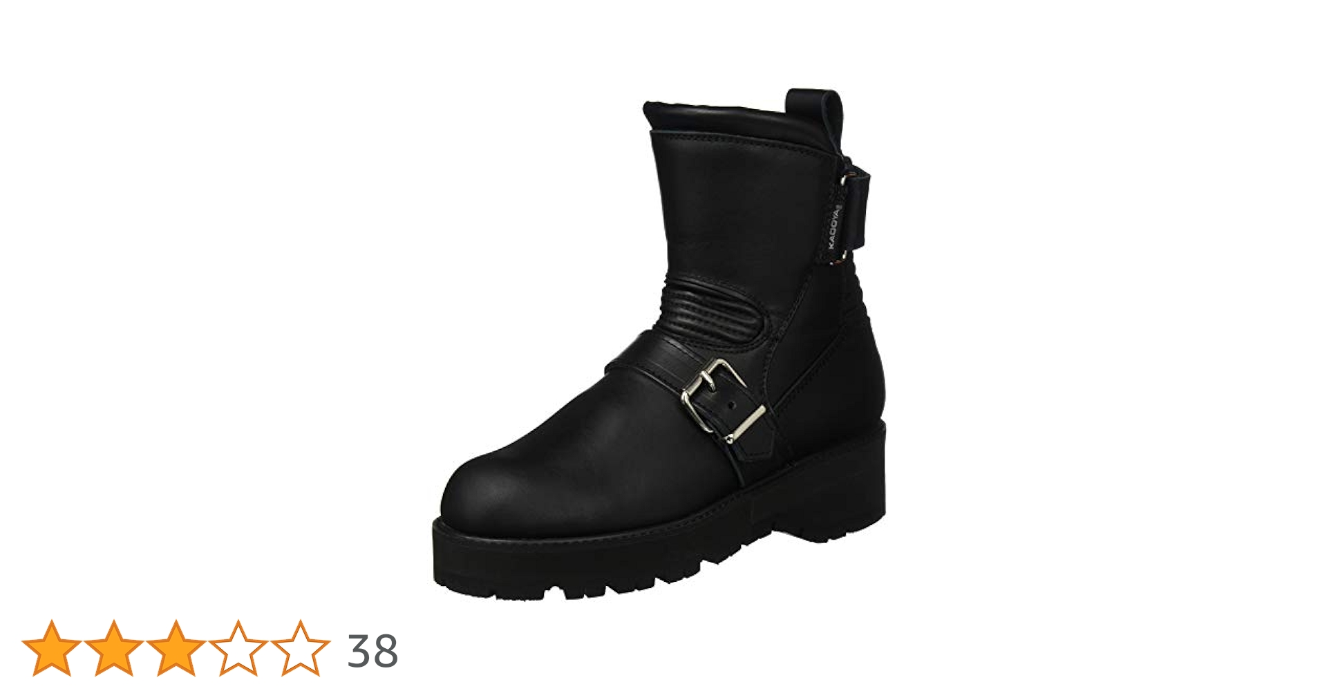 KADOYA バイクブーツ ブラック レザー カドヤ KADOYA ブラックアンクル ライダーブーツ BLACKANKLE