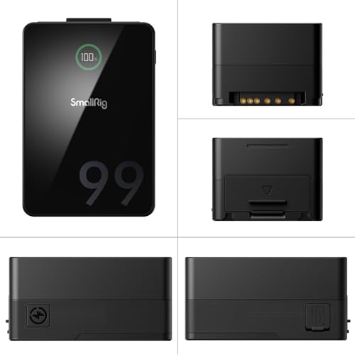Image of SmallRig V Mount Battery VB99 Pro, 99Wh / 6800mAh mini V-Mount Battery with PD 100W Fast Charging, with D-TAP, Dual USB-C & DC Ports, USB-A, TFT Display for Camera, Camcorder, Video Light - 4292