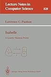 Isabelle: A Generic Theorem Prover (Lecture Notes in Computer Science, 828)
