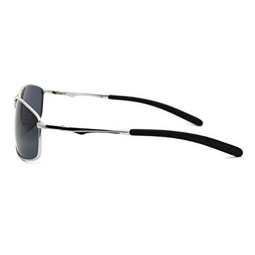 Mens Polarized Metal Rim Warp Sport Agent Sunglasses3