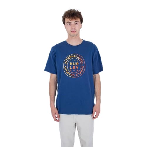 T-shirt Hurley Evd Waxed SS pour homme en coton casual confortable