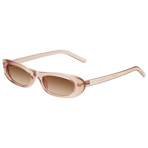 Image of mosanana Small Cat Eye Sunglasses for Women Y2k Retro Oval Narrow Cool Sun Glasses Shades MS52357