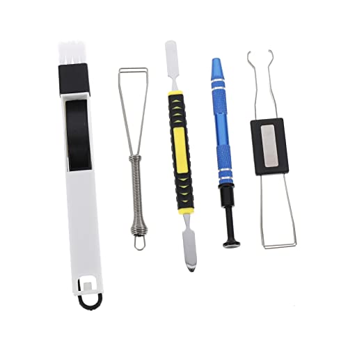 Mipcase 1 Set Keyboard Cleaning Kit with Keycap Puller and Cleaning Brush Non Slip Design for Easy Computer Maintenance Tool for Gaming Keyboards