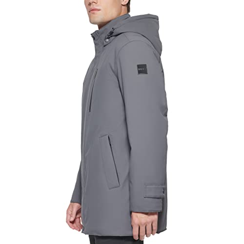 Image of DKNY Men's All Man's Stretch Poly Trench