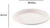 Roll-Up Nature Ecological Cardboard Paper Disposable Plate - 26 Cm. - 1 Package of 50 Pieces