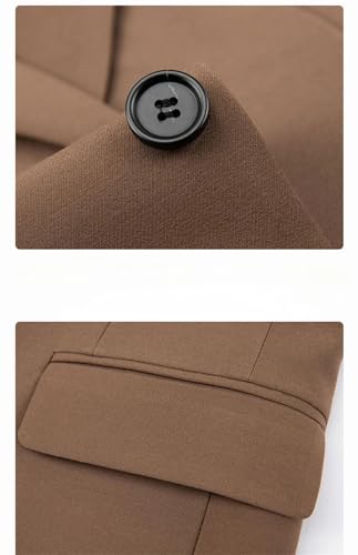 Men's Business Blazer Korean Slim Fit Suit Jacket Elegant Blazers Single Top3