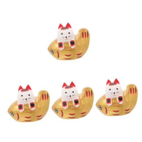 Décoration maison figurine animal en bois : l'esprit félin unique
