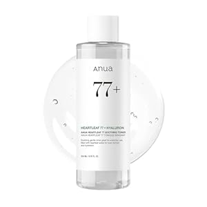 Anua Heartleaf 77 Soothing Toner I pH 5.5 Trouble Care, Calming Skin, Refreshing, Hydrating, Purifying, Cruelty Free, Vegan,(250ml / 8.45 fl.oz.)