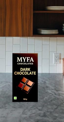 Image of Myfa Chocolates Premium Dark Chocolate Bar | Handcrafted, Sweet and Bitter Flavour