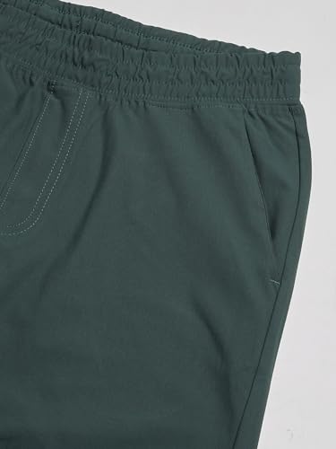 Image of TECHNOSPORT Men's Regular Fit Mid Rise Solid Plus Size Trackpants with Quick Dry, Anti Microbial, SPF50+ for Regular and Sports Use