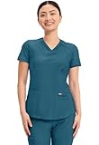 Cherokee Form CK840 - Camiseta con cuello en V para mujer - azul - Large