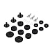 LIOOBO 21pcs Drumming Pad Accessories Non-slip Drum Felt Pad Replacement Washers