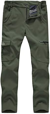 Rdruko Women’s Waterproof Softshell Fleece Lined Ski Snow Insulated Pants with Pockets