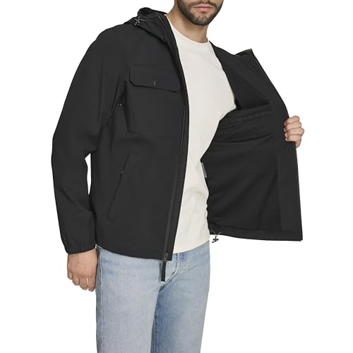 Image of Levi's Men's Hooded Waterproof Arctic Cloth Rain Jacket