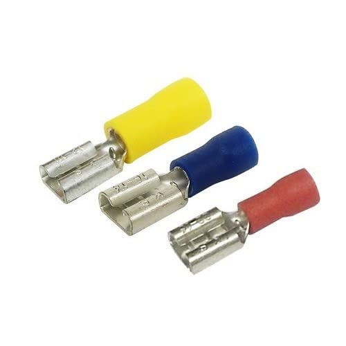 Morris Products 10310 Female Disconnect, Vinyl Insulated, Red, 22-16 Wire Size, 0.032