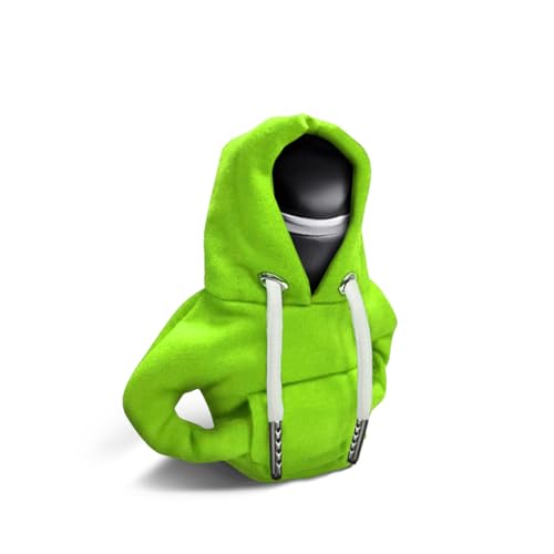 Lecctso Gear Shift Hoodie Car Gear Shift Cover Car Shifter Stick Protector Decoration Automotive Interior Accessories Mini Sweater Gears Shifter Knob Cover Universal for Most Vehicle (Green)