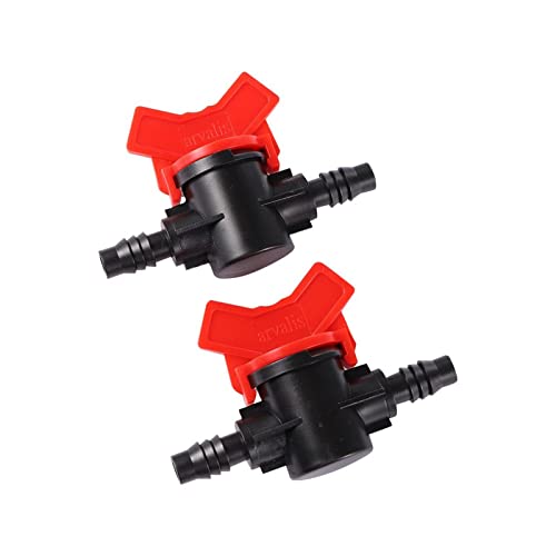 Válvula de manguera de 3/8 pulgadas, llave de corte de dos vías para accesorios de 8-11mm 4