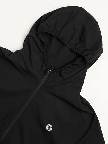 Image of TECHNOSPORT Women's Solid Slim Fit Hooded Jacket with TECHNOWARM+ | Full Zip Polyester Winter Jacket for Sports, Gym, Travel & Casual Wear | Long Sleeve Hooded Activewear with Moisture-Wicking Fabric