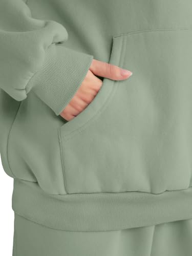 Image of AUTOMET Womens 2 Piece Lounge Sweatsuit Fall Fashion Matching Sweat Sets | Oversized Fall Hoodies & Baggy Jogger Sweatpants Fashion 2026 Outfits