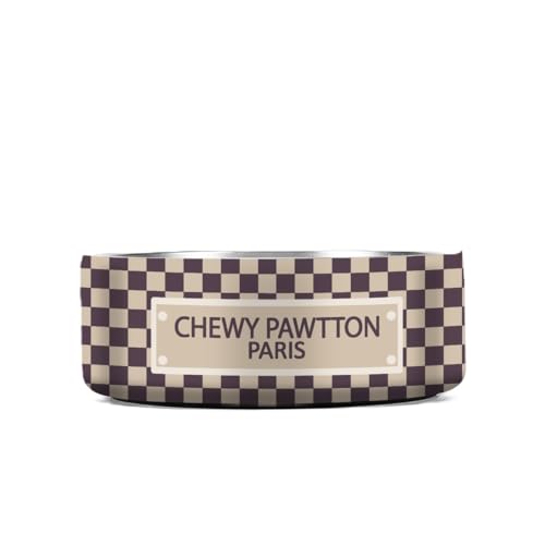 ChewyPawtton Designer Dog Bowl 32 oz Stainless Steel