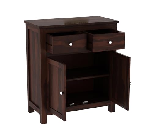 Image of Wooden Chests of Drawers Bedroom || Kitchen CabinetStorage || Sideboard Cabinets,Crockery Cabinet, Home Kitchen Furniture,Multipurpose Cabinet (Walnut Finish)