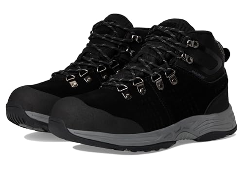 Image of Propet Mens Conrad Round Toe Hiking Hiking Casual Boots Ankle - Black, Grey