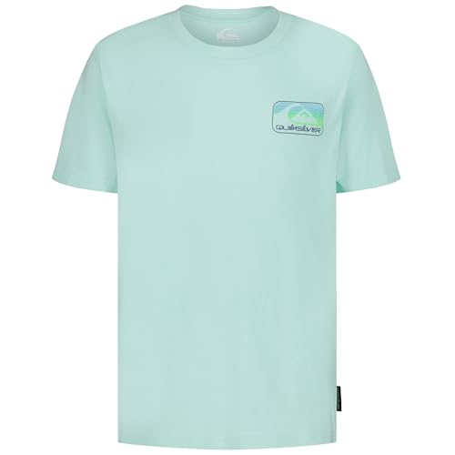 Image of Quiksilver Boys' Short Sleeve Logo Graphic T-Shirt, Soft & Comfortable, Regular Fit