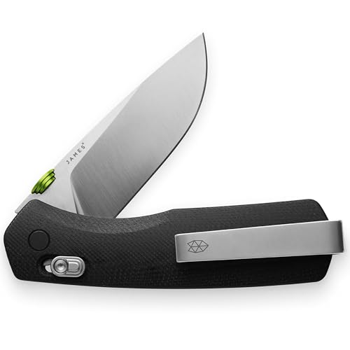 JAMES° The Carter Folding Pocket Knife Built for EDC Featuring a Slide Lock, 2.8