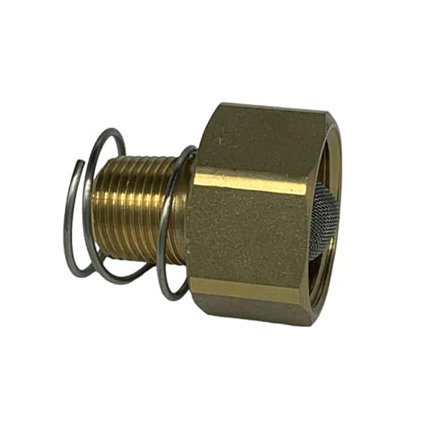 Interstate Pneumatics PW7106-2PK 1/4 Inch Male NPT Stainless Steel Surface Cleaner Nozzle, 25 Degree, 10 GPM - 2/Pk