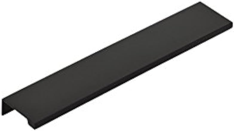 Emtek Cabinet Edge Pull Available in 7 Sizes and 6 Finishes - 87120US19 - (Center to Center 6") - Flat Black (US19)