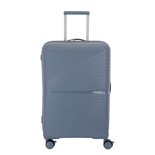 Image of American Tourister AIRCONIC2.0 SP 67 cm Meidum Check-in Polypropylene (PP) Hard 8 Wheels Spinner Luggage /Suitcase /Trolley Bag for Travel (Gray)