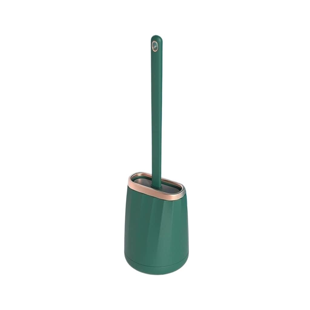GETSTREE loo brush,toilet brushes, Silicone Toilet Brush Cleaning Brush Holder Toilet Brush Head Wall Mounted Cleaning Tool Bathroom Accessories(Green)