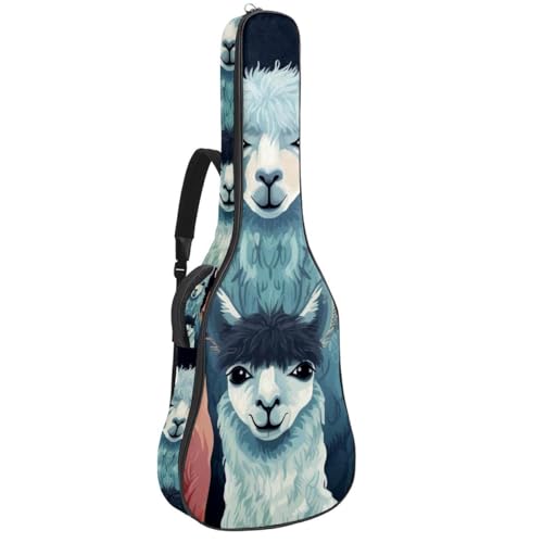 Sac pour guitare 101,6 cm imperméable avec poches housse acoustique multicolore