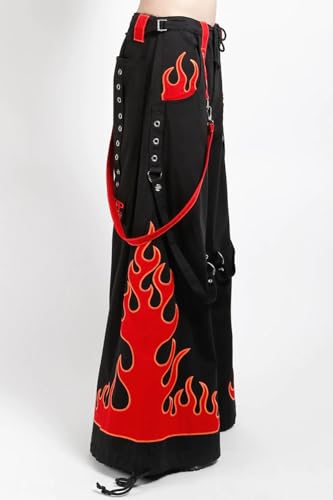 Dark Street Pants with Red Flames by Tripp NYC2
