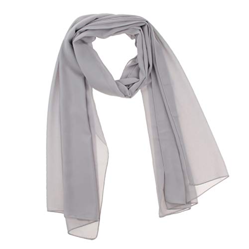 Homyl Mulheres Elegantes Bolha Sólida Chiffon Lenço Hijabs Muçulmano Lenço de Cabeça Xailes Chapéu -