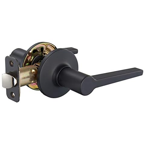 Amazon Basics Matte Black Door Lever Cover