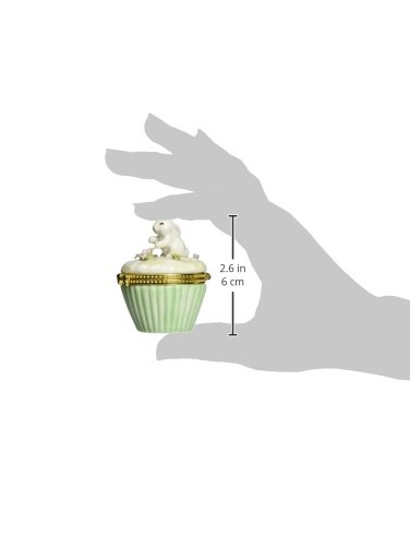 Cosmos 10591 Fine Porcelain Bunny Hinged Box, 2-3/4-Inch, White #TOP7