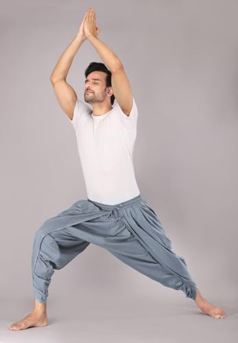 Image of Urali Men's Solid 100% Cotton Dhoti Pants - D100A