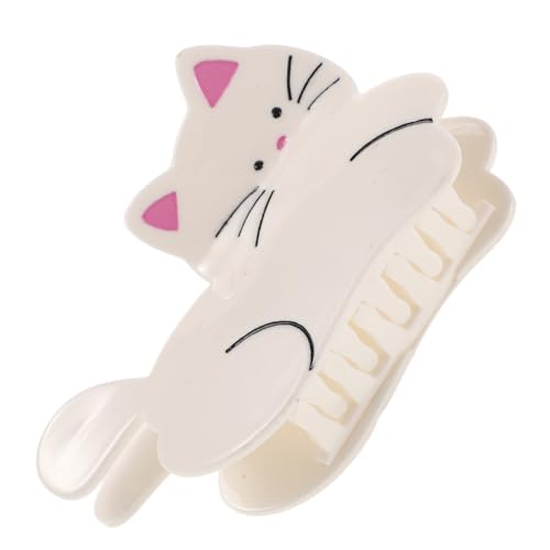 TOVINANNA 子猫のティアラドレスアップ 楽しい 猫のステッカー 猫のもの 豆腐猫砂 で覆われた フラワーヘアクリップ 猫パーティーの好意 ハロウィン爪クリップ かわいい髪留め 酢酸 白い