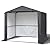 COVERONICS 6' x 4' Outdoor Storage Shelter Shed- Heavy Duty Storage Tent with Roll-up Ventilated Door and Sloping Roof, Portable Storage Tool Shed for Backyard Garden Patio, Gray