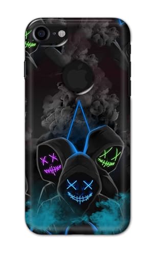 Image of PRINTFIDAA Printed Hard Back Cover Case for Apple iPhone 7 Logo | iPhone 8 Logo Back Cover (Mask Man) -112