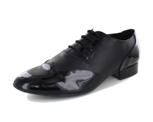 MGM-Joymod Men's Classic Fashion Lace-up Salsa Tango Samba Jazz Rumba Ballroom Latin Modern Dance Shoes Evening Wedding Shoes/Black 9.5 M US