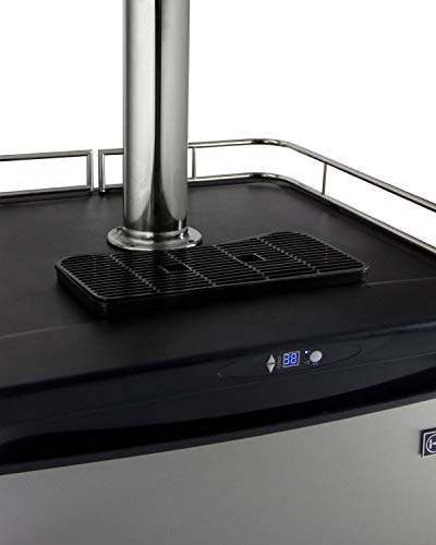 Image of Kegco Keg Dispenser, Single Faucet, Stainless Steel