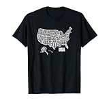 US Map T-Shirts & USA Gifts